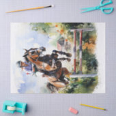 Show springen eventing paard decoupage tissuepapier (Craft)