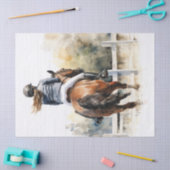 Show springen eventing paard decoupage tissuepapier (Craft)