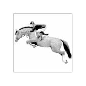 Show springen paard rubberen stempel (Afrduk)