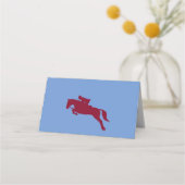 Show springer het opruimen van een obstakel. Plaat Plaatskaartje (Achterkant)