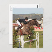 Show springpaard en rijder briefkaart (Voorkant / Achterkant)