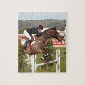 Show springpaard en rijder legpuzzel (Verticaal)