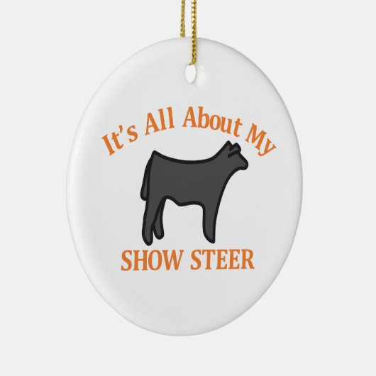 Show Steer Keramisch Ornament (Rechts)