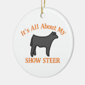 Show Steer Keramisch Ornament (Links)