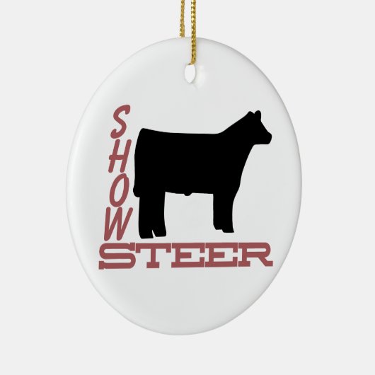 Show Steer Keramisch Ornament (Rechts)