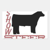 Show Steer Rechthoekige Sticker (Voorkant)