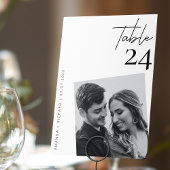 Show-stoppen foto bruiloft tafel nummer Kaarten