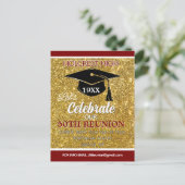 Show stopper Class Reunion invitation post card Feestdagenkaart (Staand voorkant)