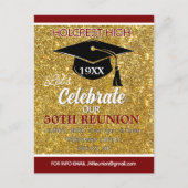 Show stopper Class Reunion invitation post card Feestdagenkaart (Voorkant)