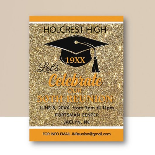 Show stopper Class Reunion invitation post card Feestdagenkaart