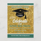 Show stopper Class Reunion invitation post card Feestdagenkaart (Voorkant)