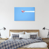 Show-stuntvliegtuig Canvas Afdruk (Insitu (Slaapkamer))