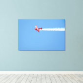 Show-stuntvliegtuig Canvas Afdruk (Insitu (Houten vloer))