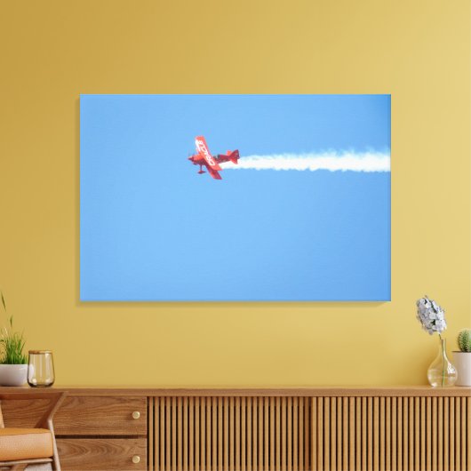 Show-stuntvliegtuig Canvas Afdruk (Insitu (Woonkamer))