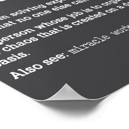 Show Supervisor A Problem Solving Expert Who Fixes Poster (Hoek)