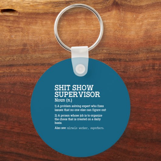 Show Supervisor A Problem Solving Expert Who Fixes Sleutelhanger (Voorkant)