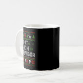 -show Supervisor Kersttrui Funny Ugly Xmas Koffiemok (Voorkant links)