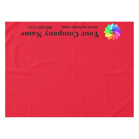 Show Tablecloth Aangepast Logo Rood Tafelkleed (Voorkant (Horizontaal))