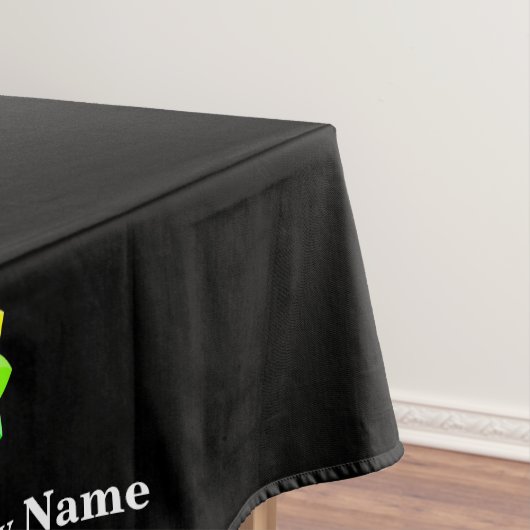 Show Tablecloth Aangepaste Logo Alle zijden zwart Tafelkleed (Voorbeeld)