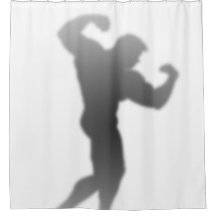 Show Tijd - Funny Bodybuilder Man Silhouette
