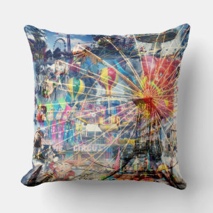 Show Time Decoupage Large Throw Cushion. Kussen