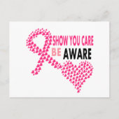 Show U moet zich bewust zijn van borstkanker Briefkaart (Voorkant)