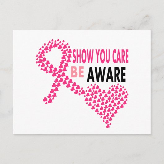 Show U moet zich bewust zijn van borstkanker Briefkaart (Voorkant)