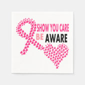 Show U moet zich bewust zijn van borstkanker Servetten (Voorkant)