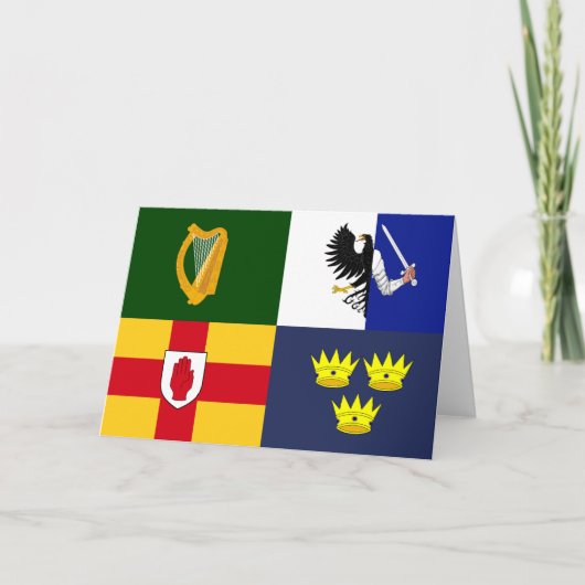 Show uit uw kleuren - Arms of Ireland Bedankkaart (Voorkant)