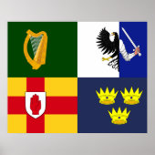 Show uit uw kleuren - Arms of Ireland Poster (Voorkant)