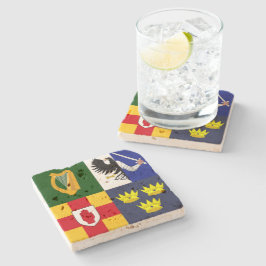 Show uit uw kleuren - Arms of Ireland Stenen Onderzetter