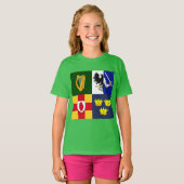 Show uit uw kleuren - Arms of Ireland T-shirt (Voorkant volledig)