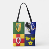 Show uit uw kleuren - Arms of Ireland Tote Bag (Achterkant)