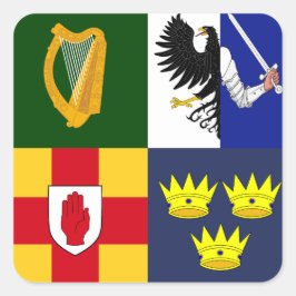 Show uit uw kleuren - Arms of Ireland Vierkante Sticker