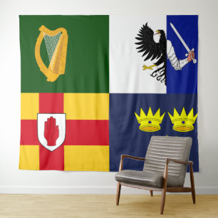 Show uit uw kleuren - Arms of Ireland Wandkleed