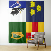 Show uit uw kleuren - Arms of Ireland Wandkleed (In situ)