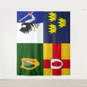 Show uit uw kleuren - Arms of Ireland Wandkleed (Voorkant)