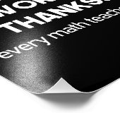 Show Uw Bedankt van het Werk Elke Leraar van de Wi Foto Afdruk (Hoek)