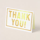 Show Uw dankbaarheid met deze Hartelijk dank Folie Kaarten (Voorkant)