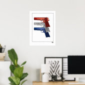 Show Uw kleuren: Colt 1911-Poster Poster (Thuiskantoor)