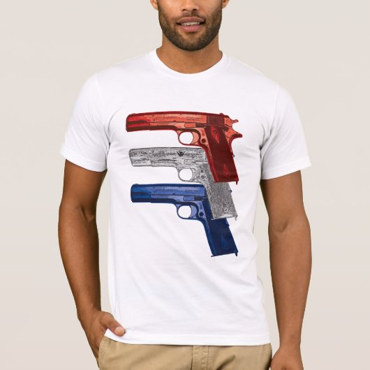 Show Uw kleuren: Colt 1911 T-Shirt (Voorkant)
