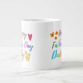 Show Uw Liefde Gelukkige Vaderdag Papa Grote Koffiekop