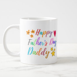 Show Uw Liefde Gelukkige Vaderdag Papa Grote Koffiekop