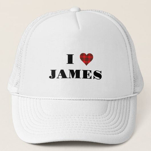 Show uw liefde! Rode geruite hart, gepersonaliseer Trucker Pet (Voorkant)