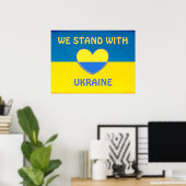 Show uw steun aan Oekraïne met dit Poster (Thuiskantoor)