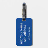 Show uw steun Label, gepersonaliseerde Oekraïense  Bagagelabel (Achterkant verticaal)