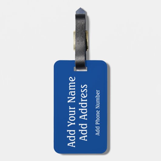 Show uw steun Label, gepersonaliseerde Oekraïense  Bagagelabel (Achterkant verticaal)