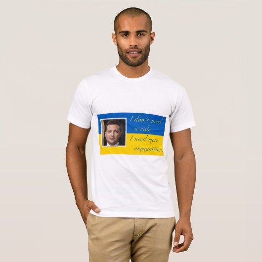 show uw steun voor Oekraïne en vrijheid T-shirt (Voorkant volledig)