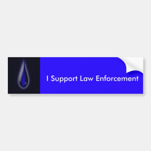 Show uw steun voor rechtshandhaving bumpersticker