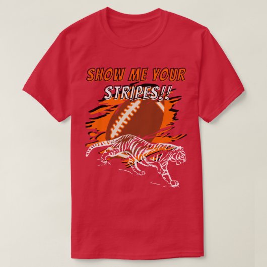 Show uw strepen Bengaals T-shirt (Design voorkant)